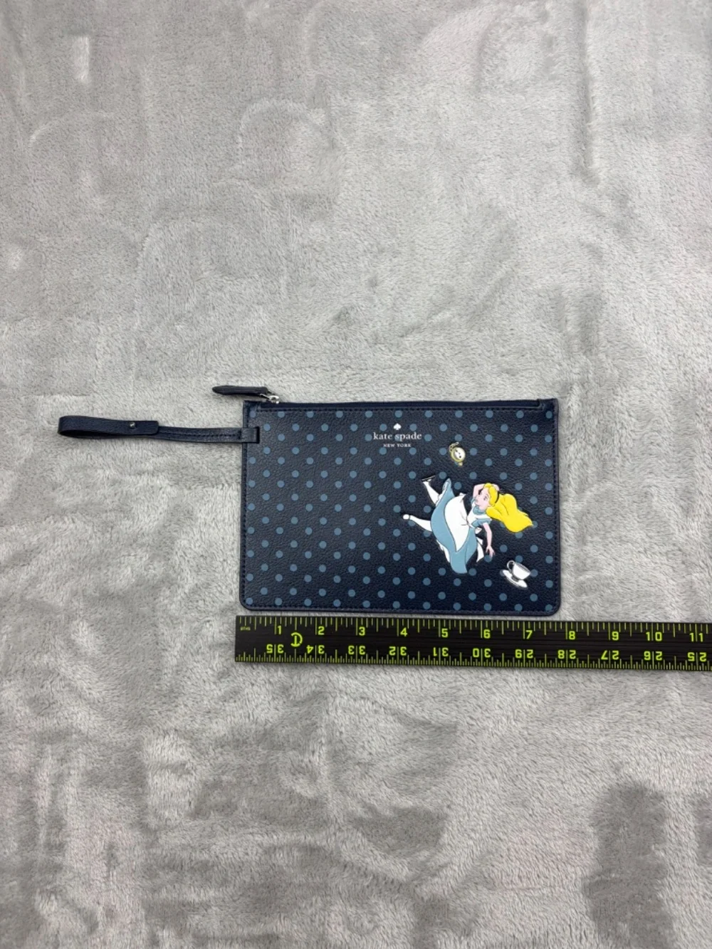 Disney Kate Spade Alice in Wonderland Wristlet Wallet Retired Print RARE and NEW - Picture 7 of 9